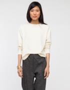 Base Range Basic Sweat In Off White