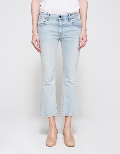 Denim X Alexander Wang Trap Cropped Boot Bleach