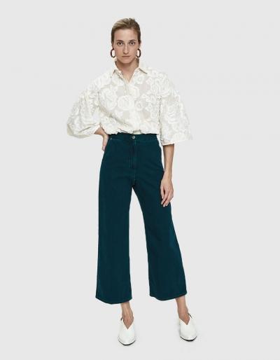 Rachel Comey Clean Bishop Pant In Emerald Green