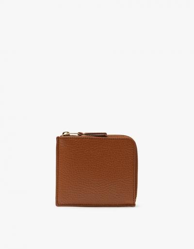 Comme Des Gar Ons Wallet Colour Inside Sa3100ic In Brown/orange