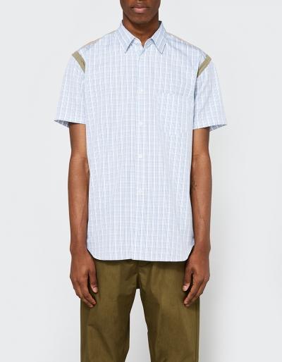 Comme Des Gar Ons Shirt Check X Khaki Mix