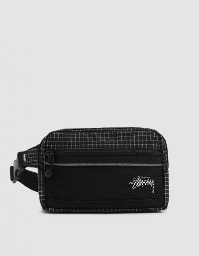St Ssy Ripstop Nylon Waist Bag In Black