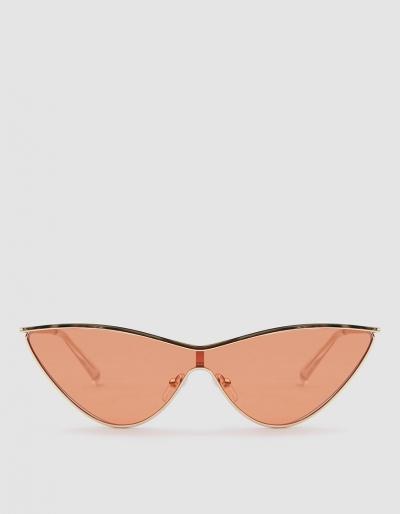 Adam Selman X Le Specs The Fugitive In Bright Gold/rose Grad