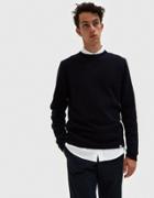 Norse Projects Sigfred Lambswool Sweater In Navy