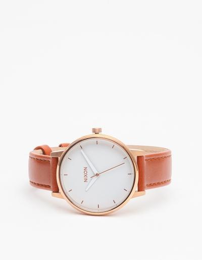 Nixon Kensington Leather Rose Gold