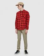 Noon Goons Sect Shirt In Tartan Red