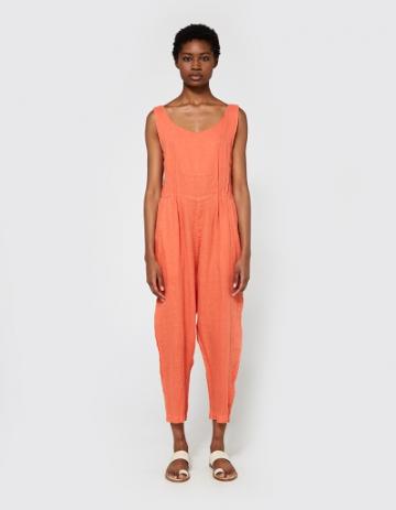Black Crane Overall In Paprika
