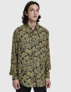 Our Legacy Initial Button Up Shirt In Black Plants Print