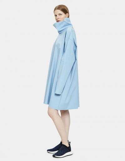 Ashley Rowe Turtleneck Dress In Baby Blue