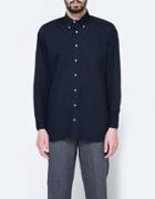 Gitman Brothers Vintage Oversized Navy Poplin