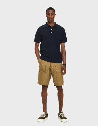 Beams Plus Mil Utility Short Back Sateen In Khaki
