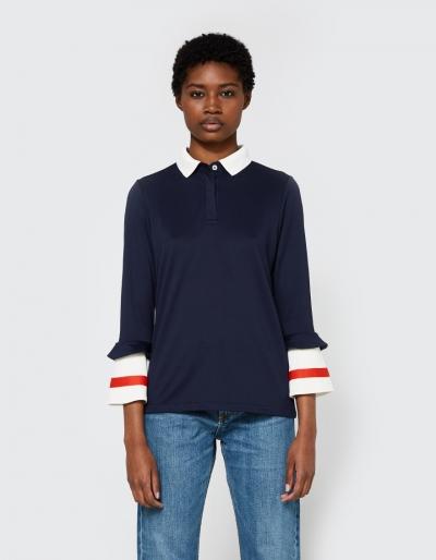 Ganni Naoki Polo Top