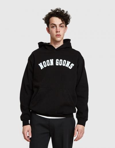 Noon Goons Varsity Arc Logo Hoodie In Black