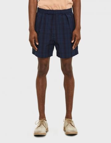 Beams Plus Dark Check Wide