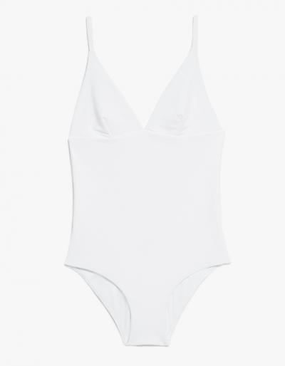 Matteau Swim Plunge Maillot In Chalk