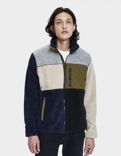 Penfield Mattawa Fleece Zip-up Jacket In Peacoat
