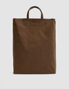 Acne Studios Baker Tote Bag In Dark Brown