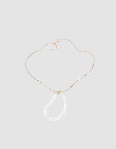 Annika Inez Endless Glassy Collar Necklace