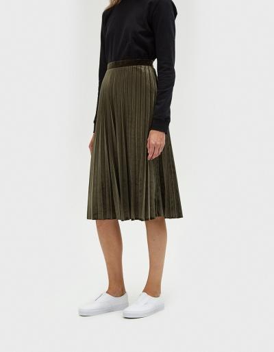 Farrow Pleated Velvet