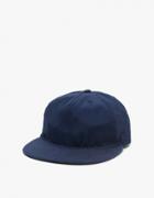 Paa Pleat Cap In Navy With Chamois Brim