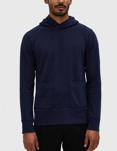 Velva Sheen Heavy Oz. Pullover Hoodie In Navy