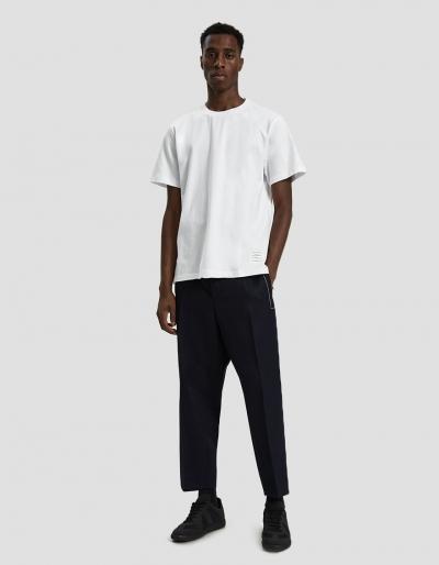 Thom Browne S/s Relaxed Fit Tee In White