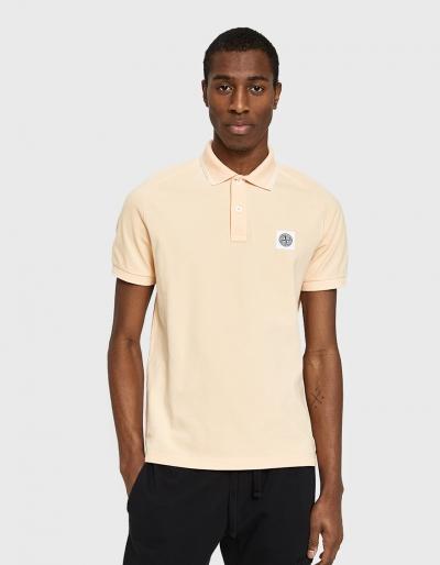 Stone Island Stretch Pique Polo Shirt In