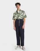 Our Legacy Initial Short Sleeve Shirt In Green Hibiscus Flower