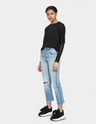 Re/done High Rise Relaxed Zip Crop In Indigo