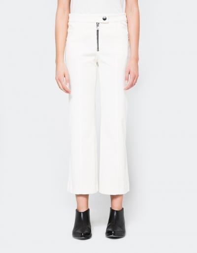 Frankie Contrast Stitch Cropped Flare