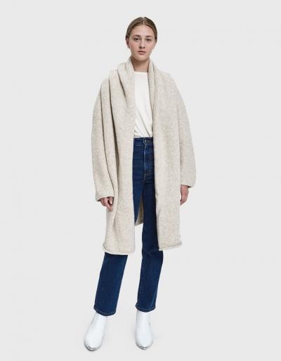 Lauren Manoogian Capote Shawl Coat In Hessian
