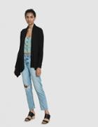 Which We Want Kandance Draped Cardigan In Black