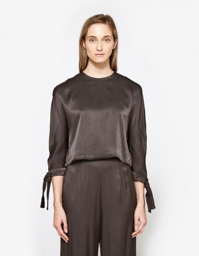 Farrow Tie Sleeve Top In Army