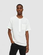 Saturdays Nyc Pontus Ss Batik Dye Henley In Ivory