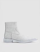 Mm6 Maison Margiela Crackled Leather Ankle Boot