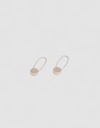 Loren Stewart Circle Safety Pin Earrings