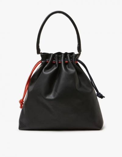 Clare V. Grand Henri Maison In Black Slate/navy/poppy