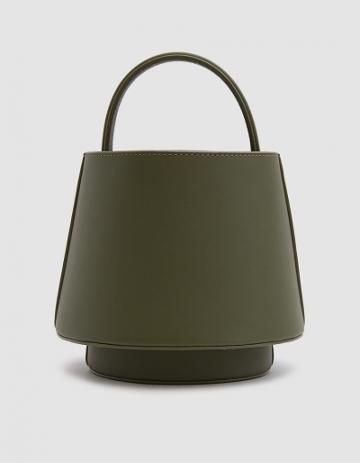 Mlouye Lantern Bag In Palm Green