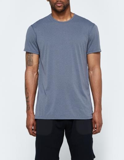 Reigning Champ Ss Crewneck Tee - Powerdry Jersey In Charcoal