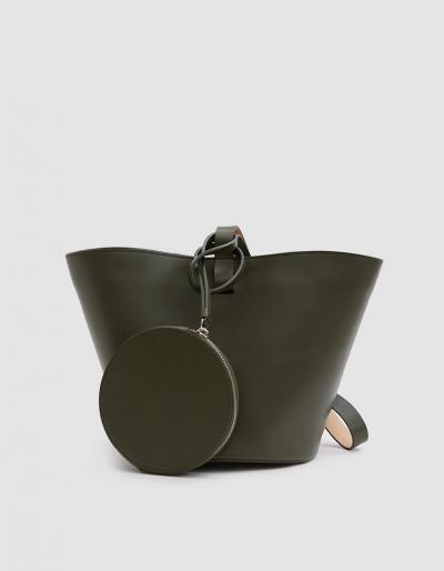 Building Block Short Basket Bag In Kombu