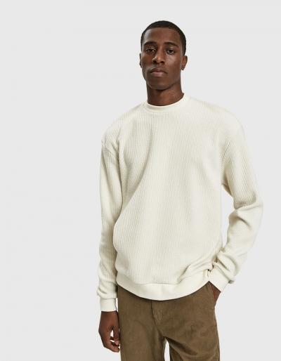 John Elliott L/s Corduroy Crew In Pearl