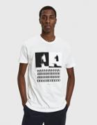 Need S/s Blurred Together Tee In White