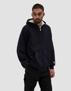 Carhartt Wip Hooded Thermal Lined Jacket In Dark Navy