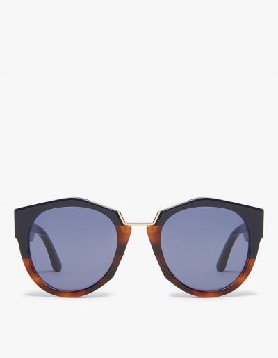 Marni Driver Round Frame Sunglasses In Blue