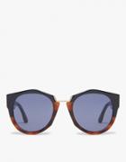 Marni Driver Round Frame Sunglasses In Blue