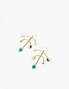 Lizzie Fortunato Malachite Mobile Earrings