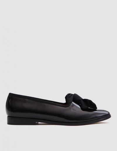 Mansur Gavriel Bow Flat In Black