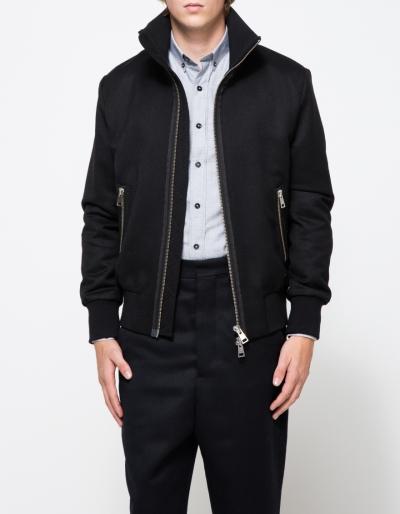 Ami High Collar Zipped Jacket