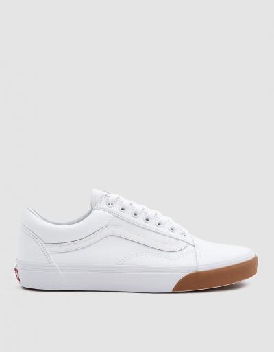 Vans Old Skool Sneaker In Gum White