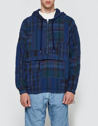 Beams Plus Patchwork Check Anorak
